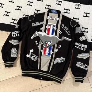 Ford Mustang SVT Boss Cobra Embroidered Jacket JH Design Size S Jeff Hamilton